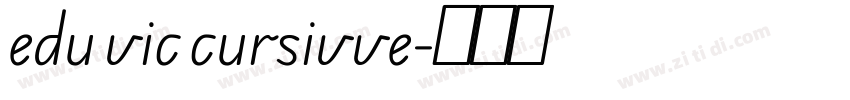 edu vic cursivve字体转换